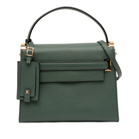 Valentino Small Leather My Rockstud Frame Satchel