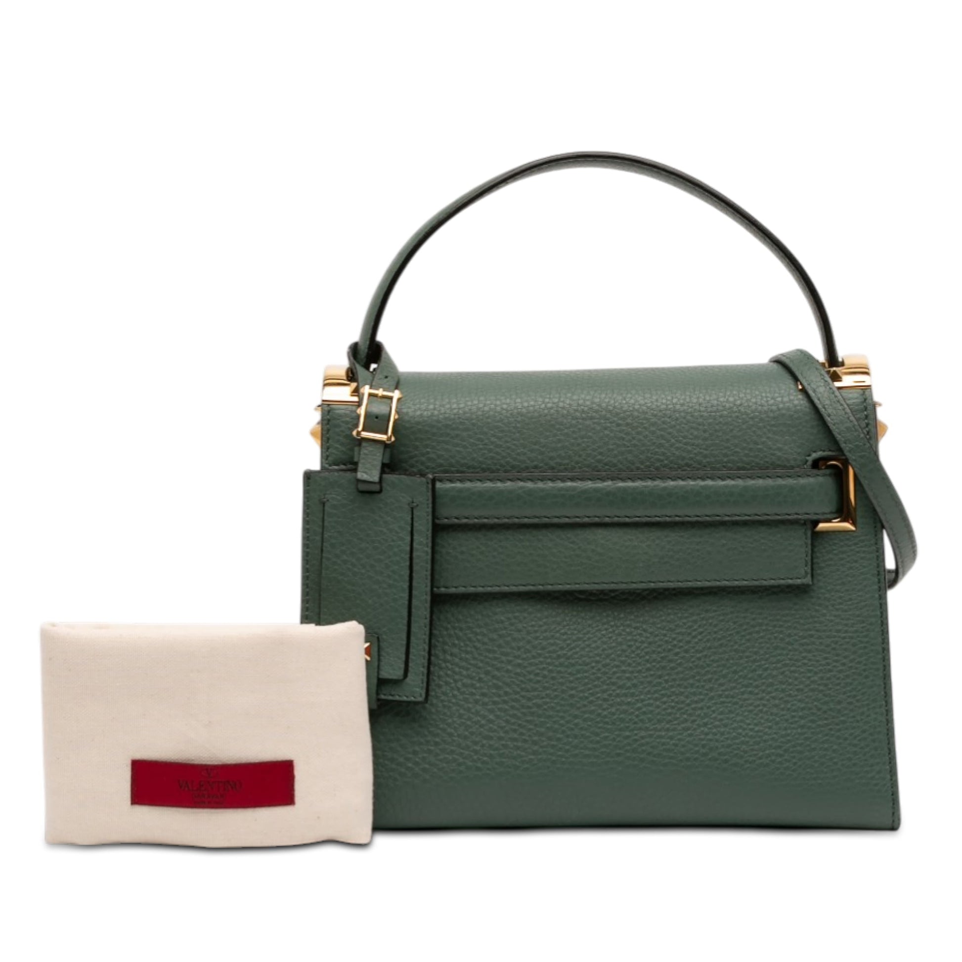 Valentino Small Leather My Rockstud Frame Satchel