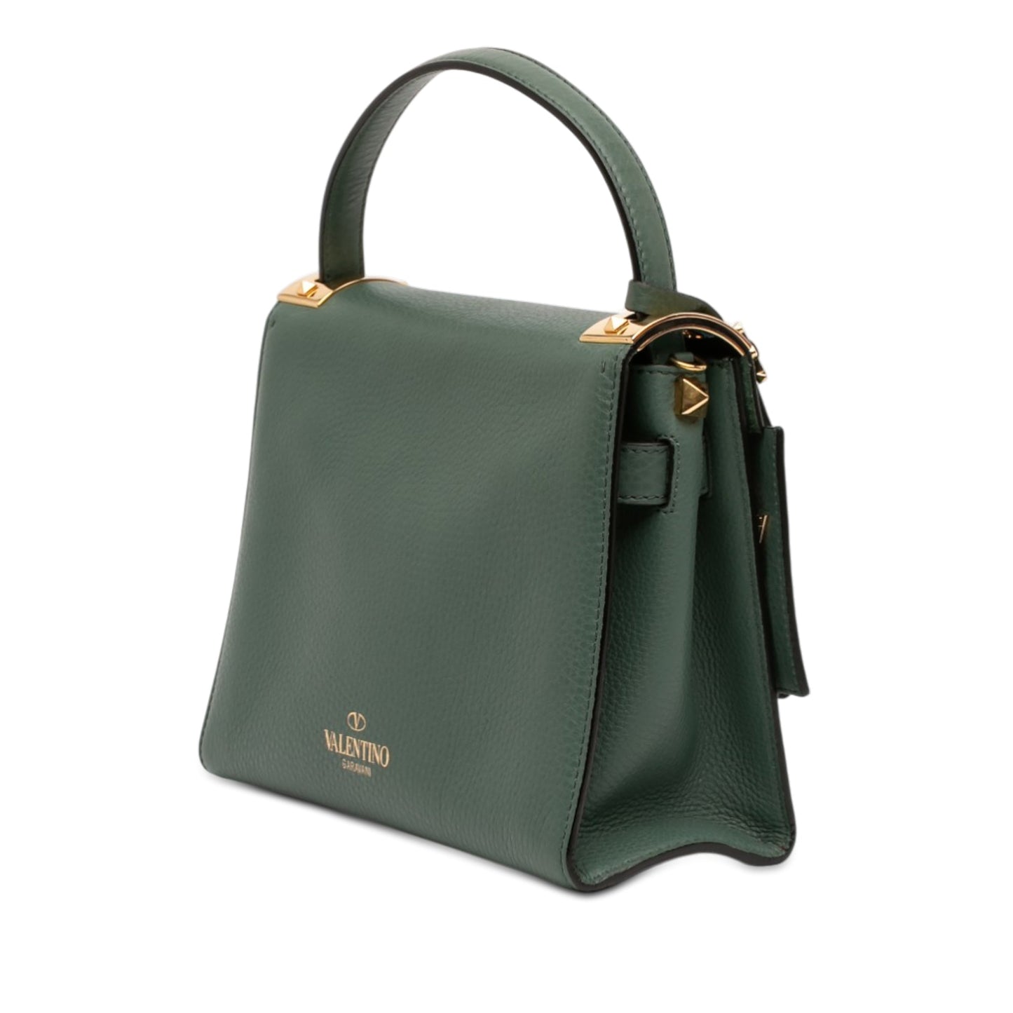Valentino Small Leather My Rockstud Frame Satchel