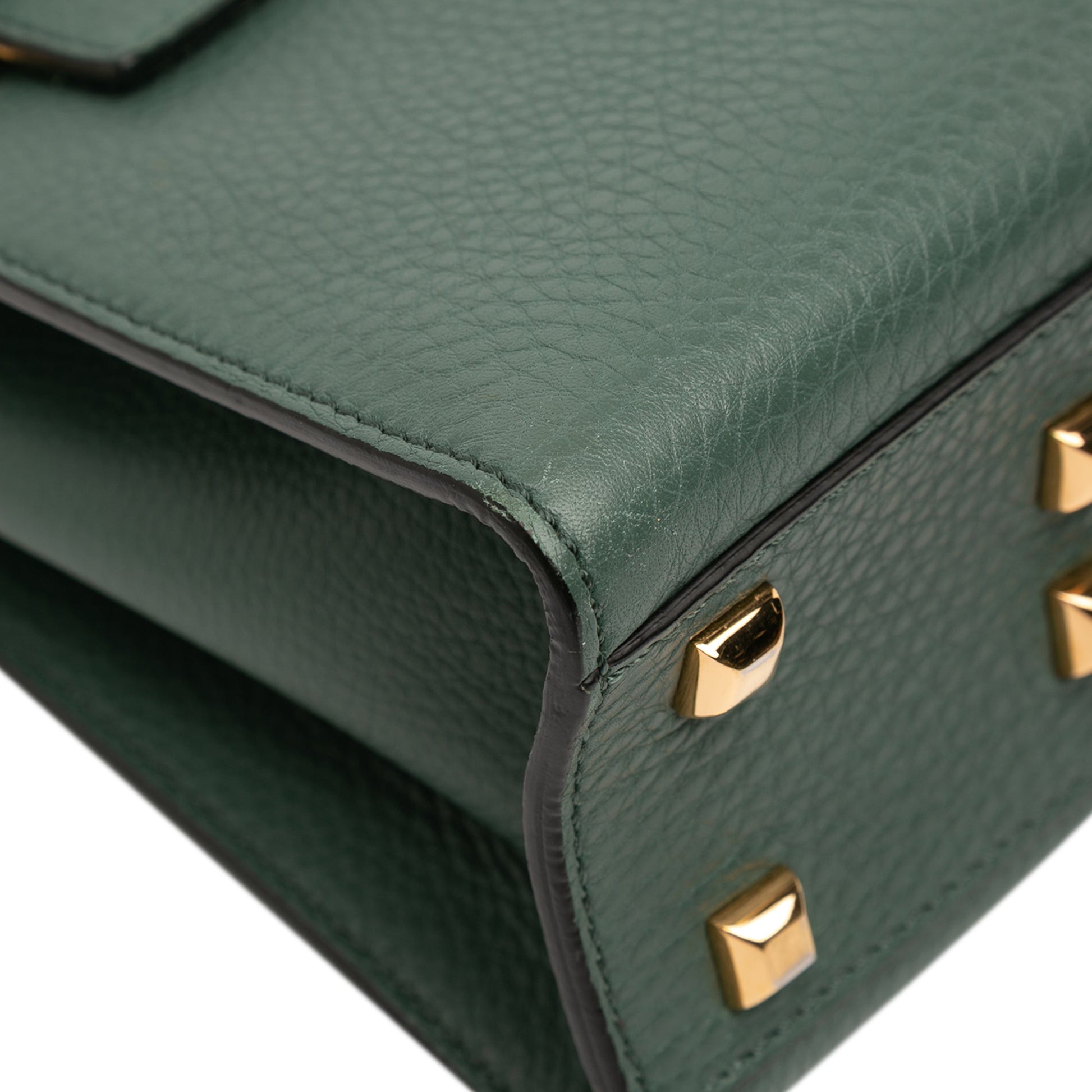 Valentino Small Leather My Rockstud Frame Satchel