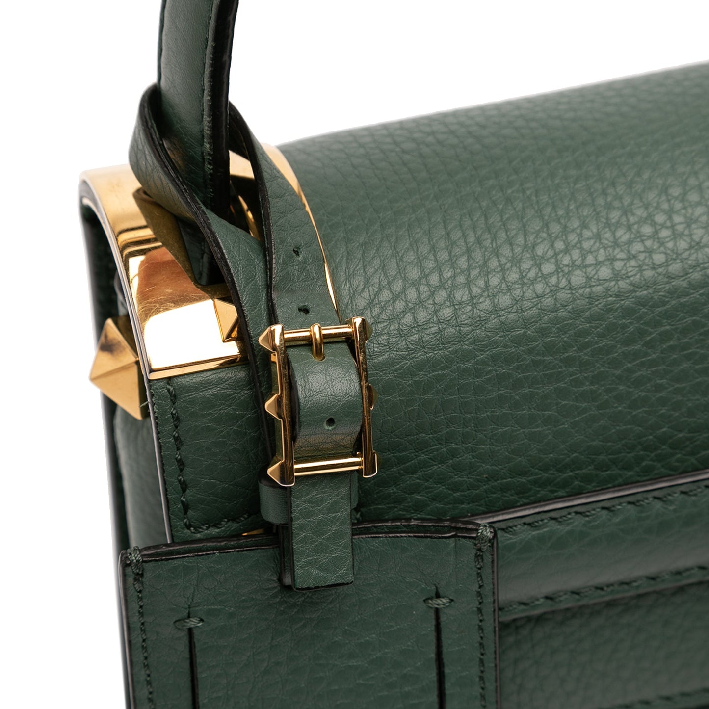 Valentino Small Leather My Rockstud Frame Satchel