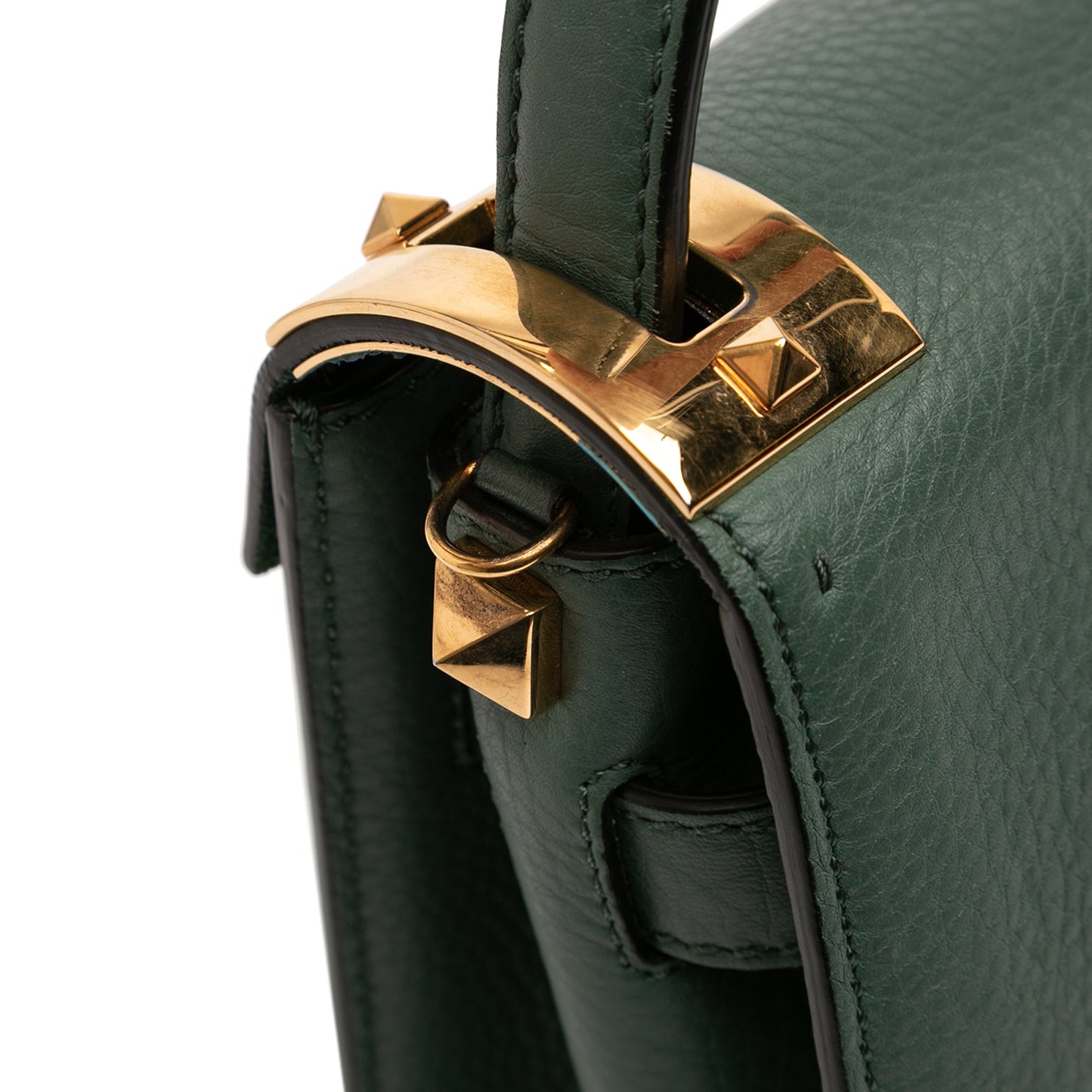 Valentino Small Leather My Rockstud Frame Satchel