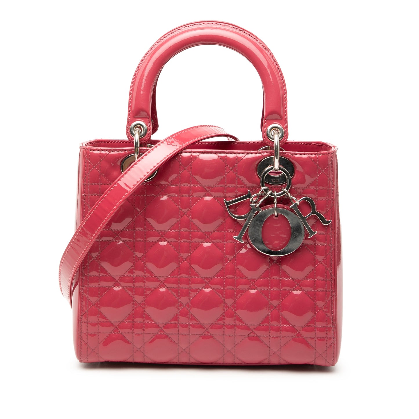 Dior Medium Patent Cannage Lady Dior