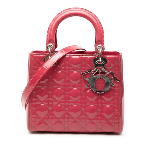 Dior Medium Patent Cannage Lady Dior