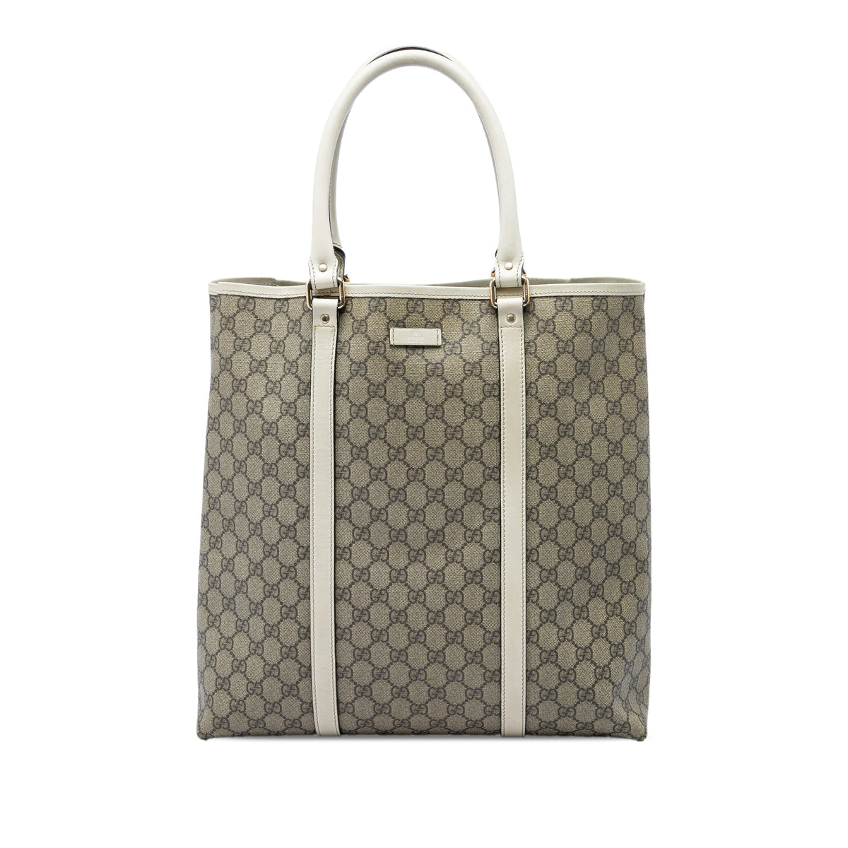 Gucci GG Supreme Joy Vertical Tote — Beige