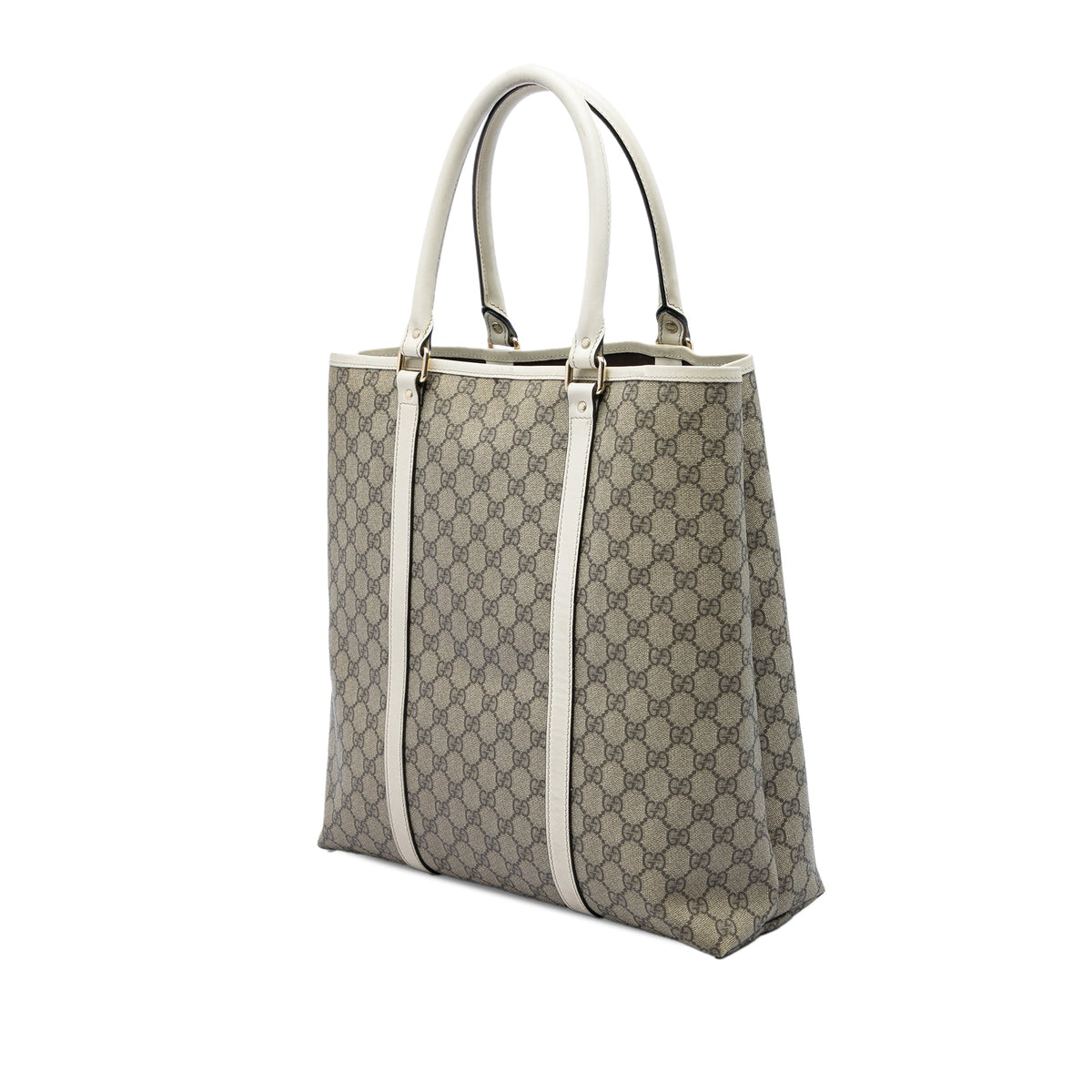 Gucci GG Supreme Joy Vertical Tote — Beige