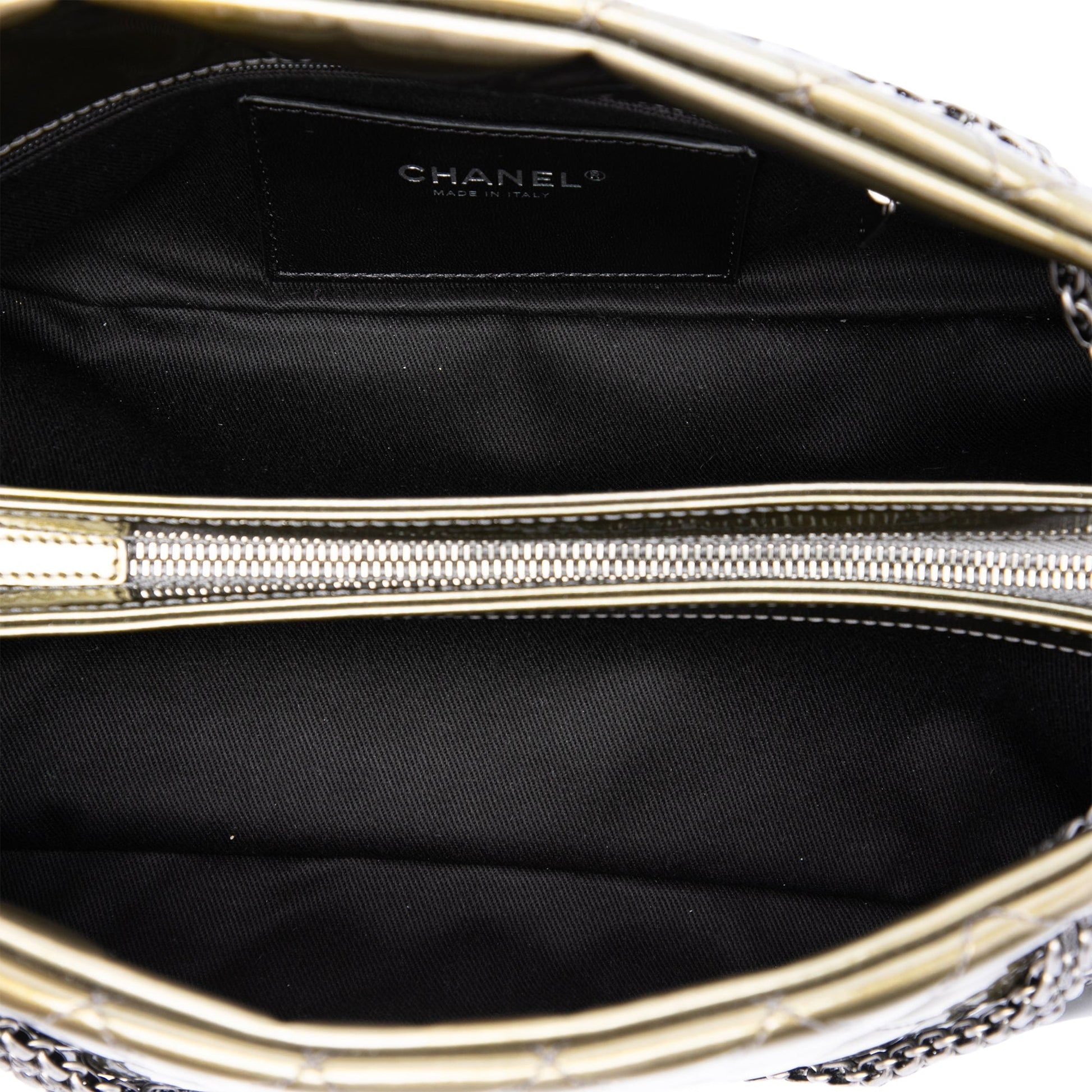 Chanel Medium Patent Ombre Just Mademoiselle Bowling Bag
