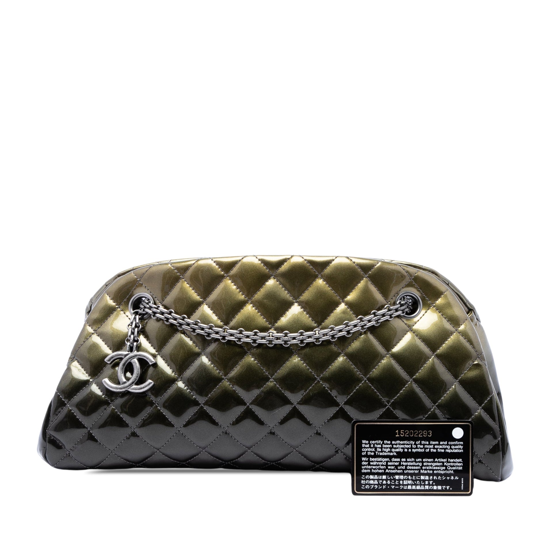Chanel Medium Patent Ombre Just Mademoiselle Bowling Bag
