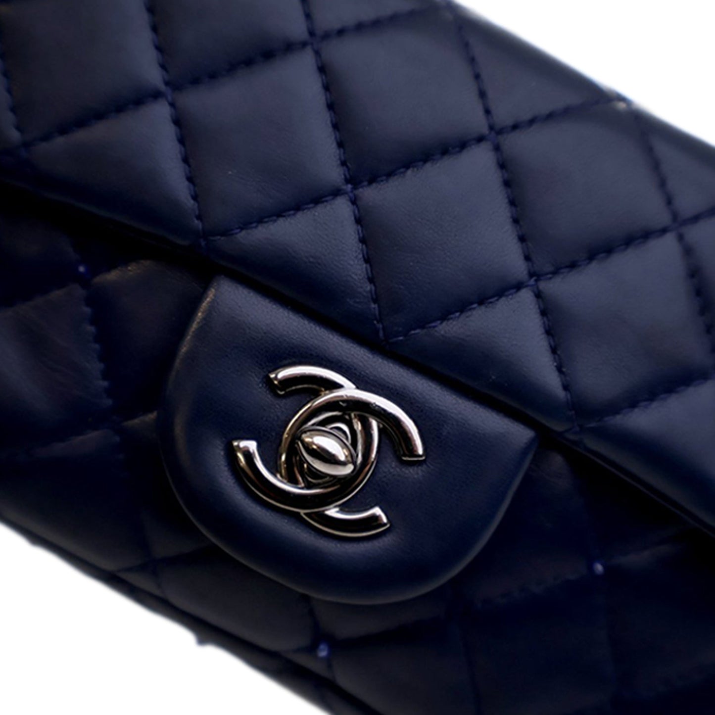 Chanel Mini Rectangular Classic Lambskin Crystal Single Flap