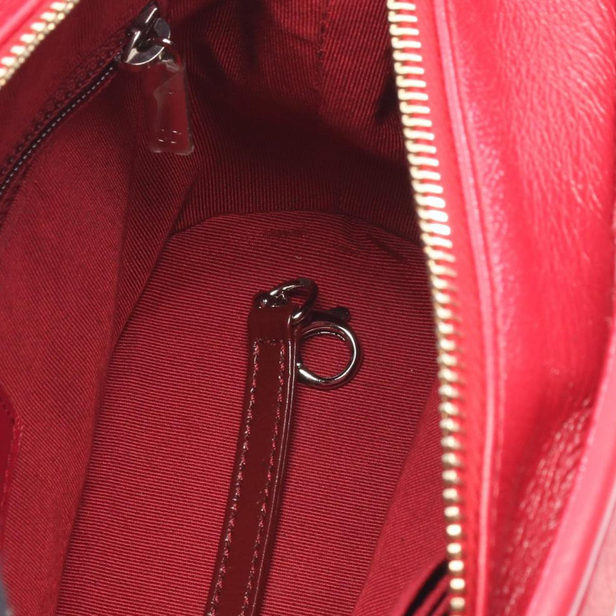 Chanel Small Quilted Suede Gabrielle Hobo — Red