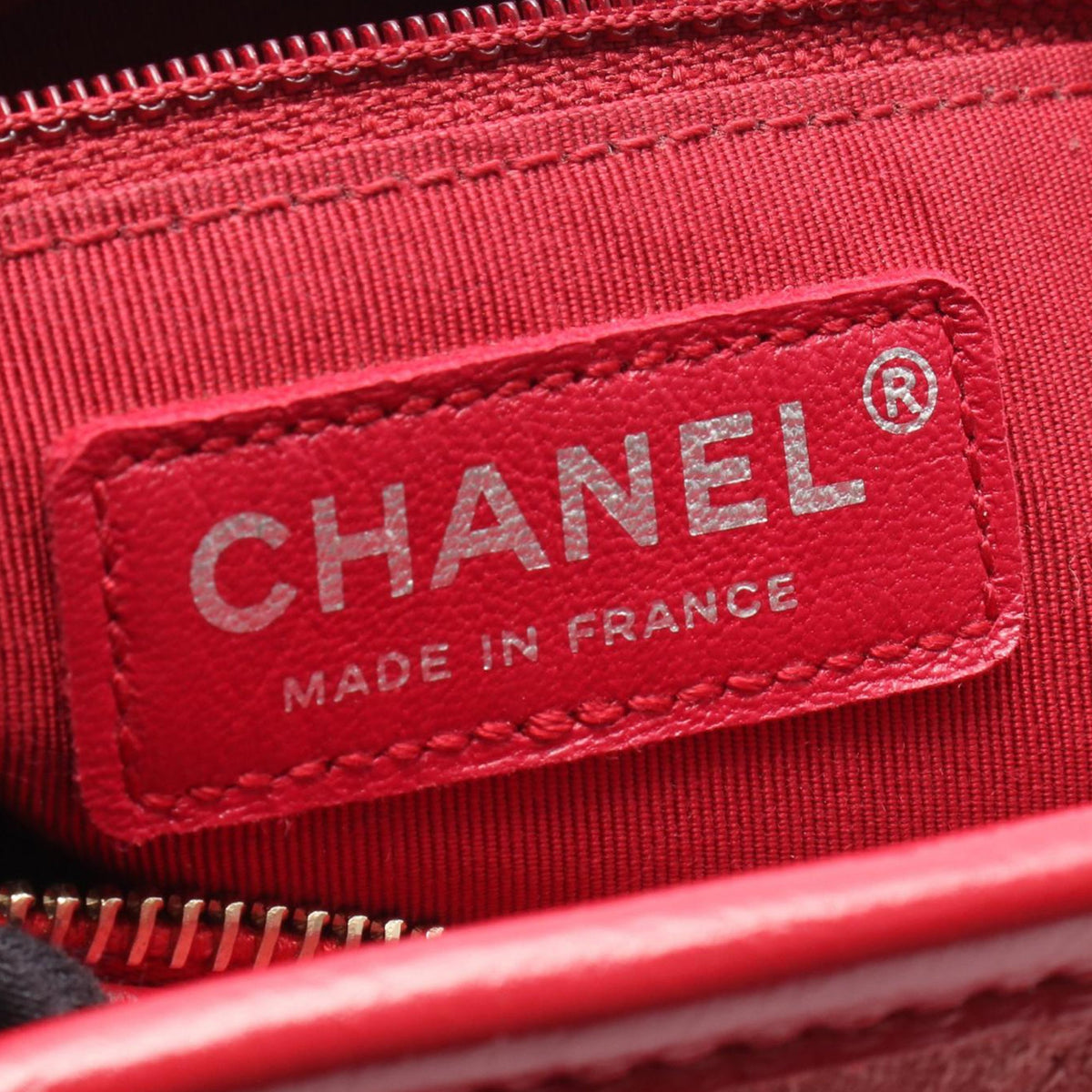 Chanel Small Quilted Suede Gabrielle Hobo — Red