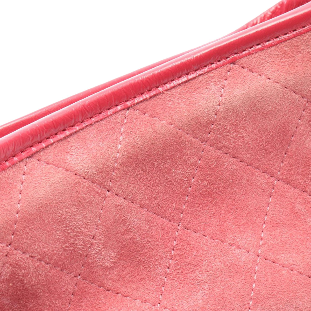 Chanel Small Quilted Suede Gabrielle Hobo — Red