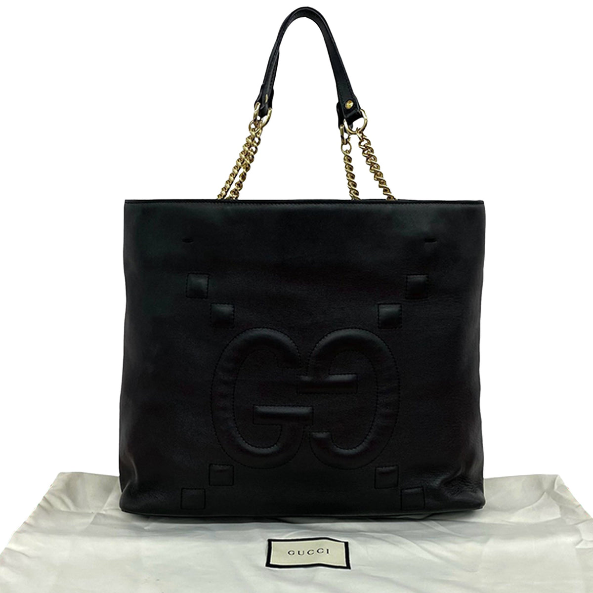 Gucci GG Embossed Calfskin Apollo Tote