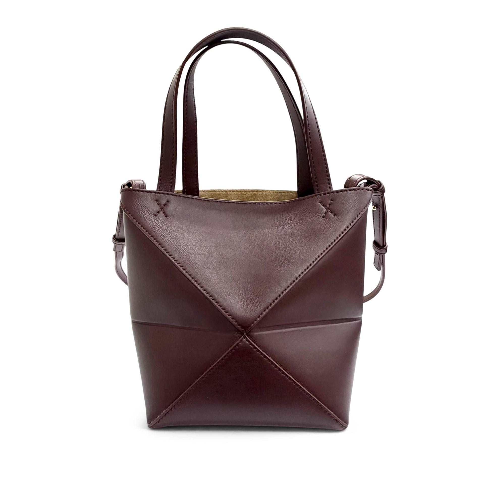 LOEWE Mini Shiny Calfskin Puzzle Fold Tote