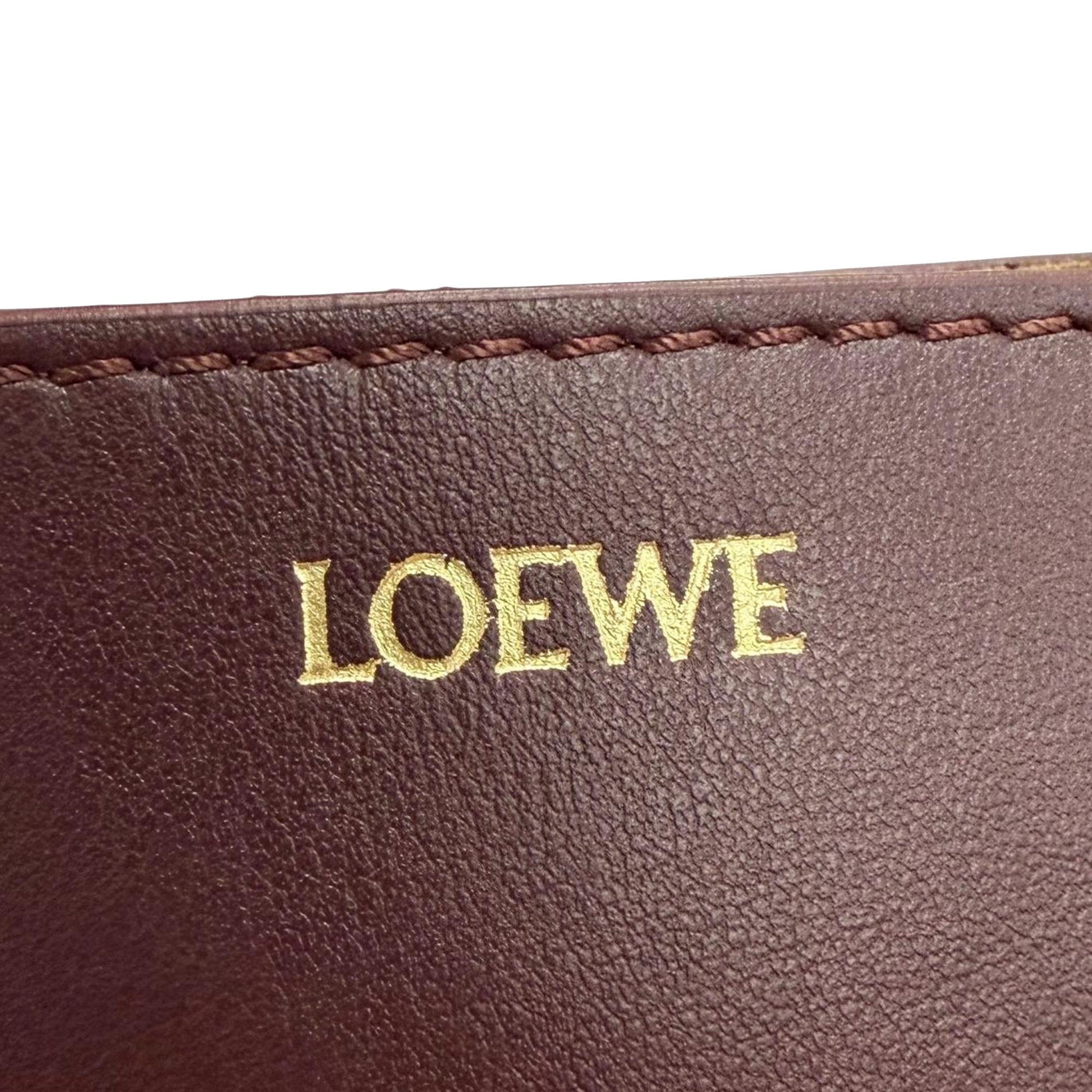 LOEWE Mini Shiny Calfskin Puzzle Fold Tote