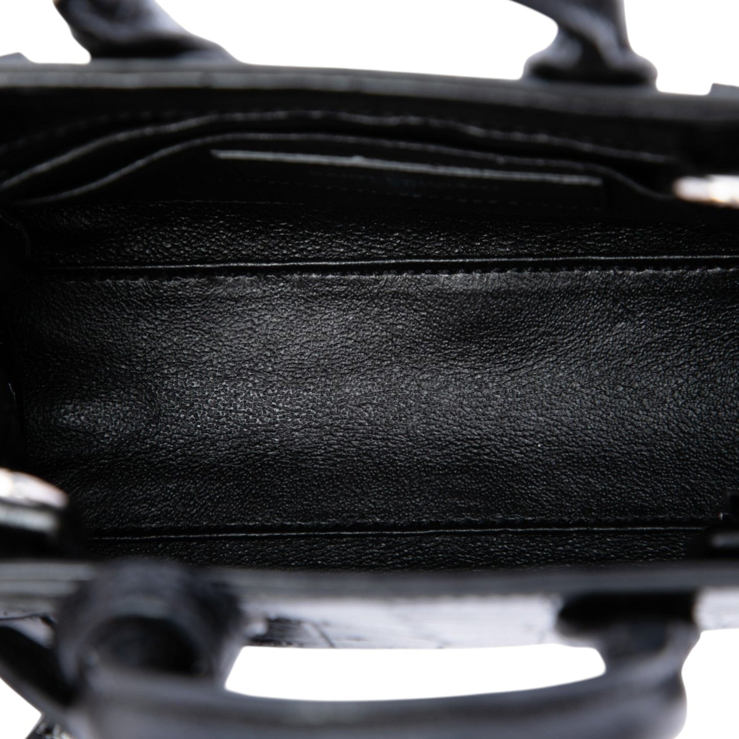 Saint Laurent Toy Croc Embossed Leather Sac De Jour Satchel