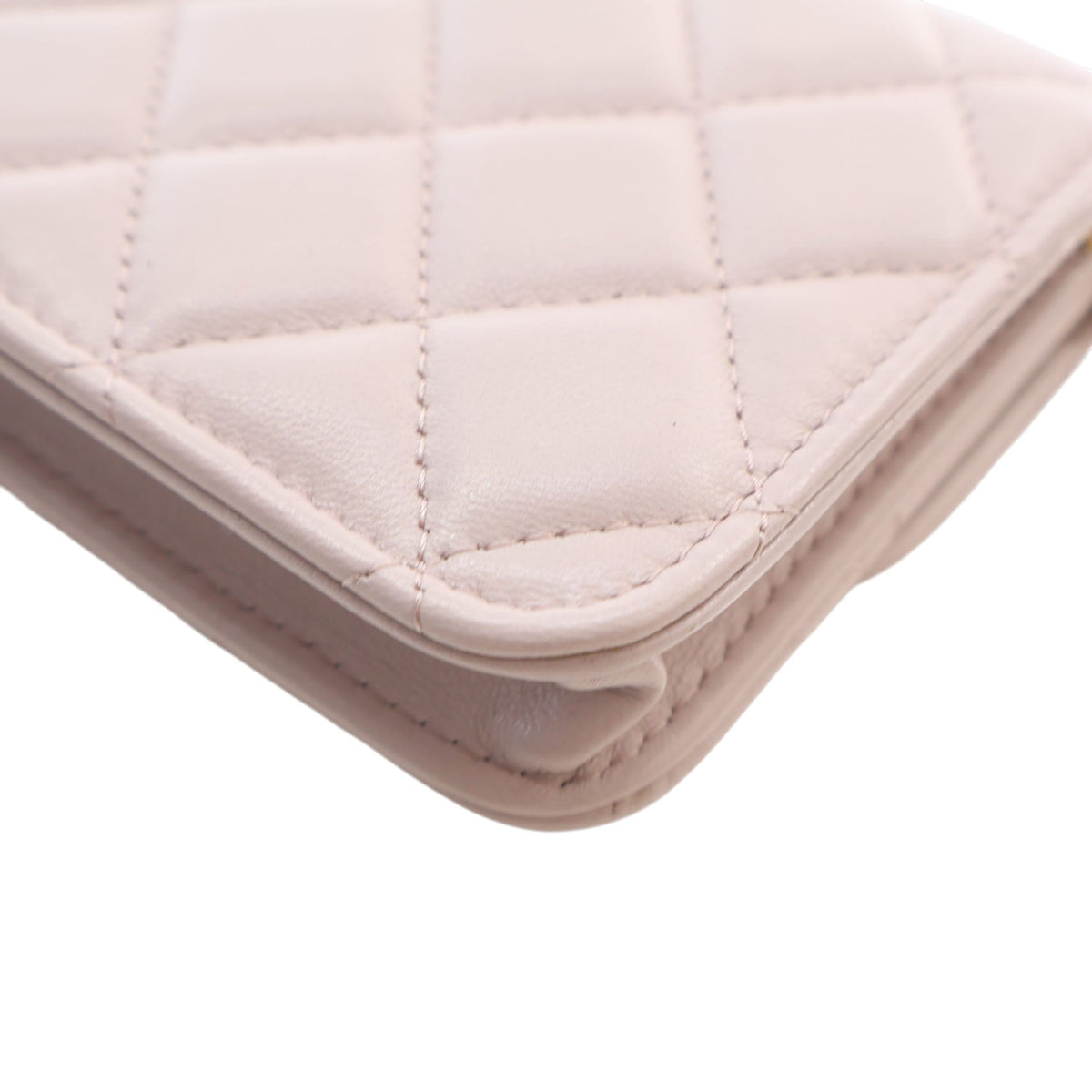 Chanel Mini Lambskin Pearl Crush Clutch On Chain