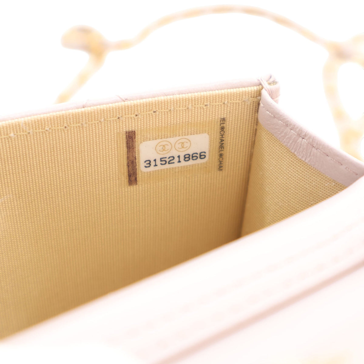 Chanel Mini Lambskin Pearl Crush Clutch On Chain