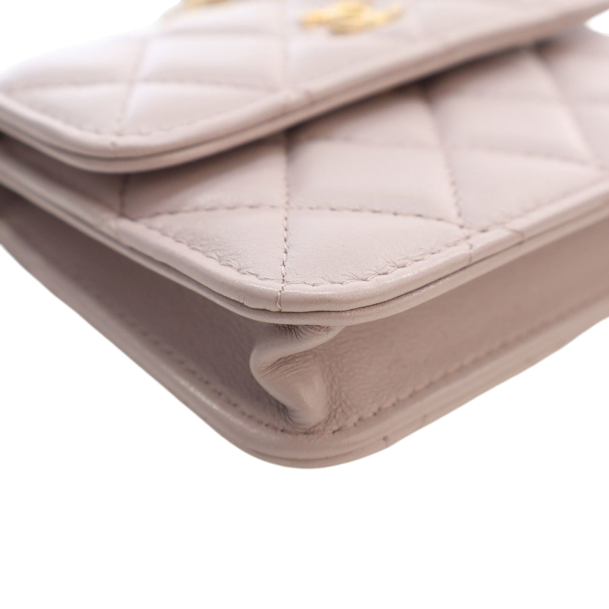 Chanel Mini Lambskin Pearl Crush Clutch On Chain