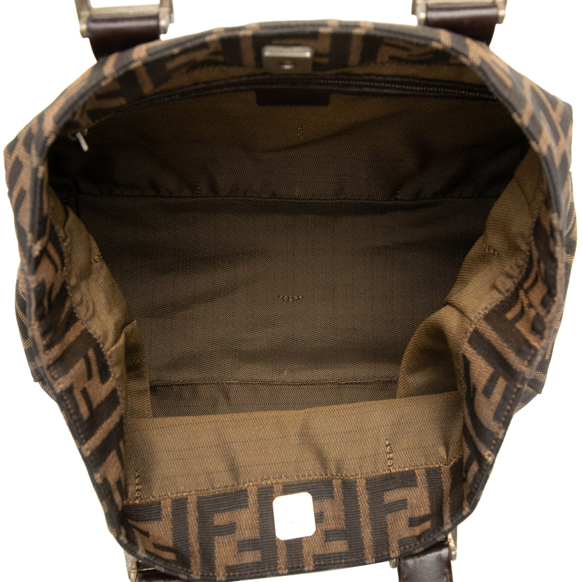 Fendi Zucca Canvas Handbag