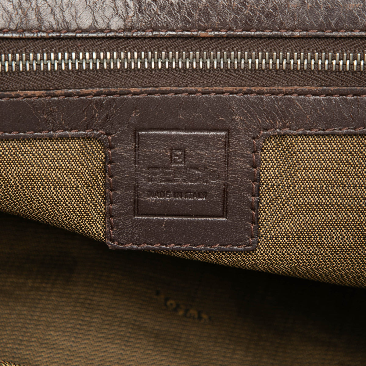 Fendi Zucca Canvas Handbag