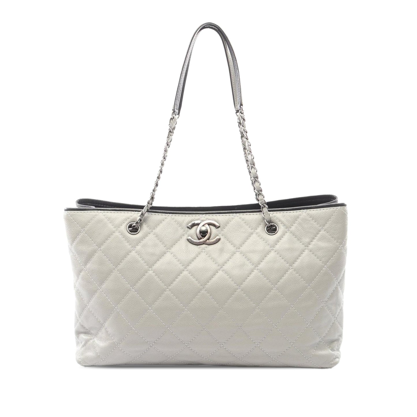 Chanel Quilted Caviar Shopping Tote