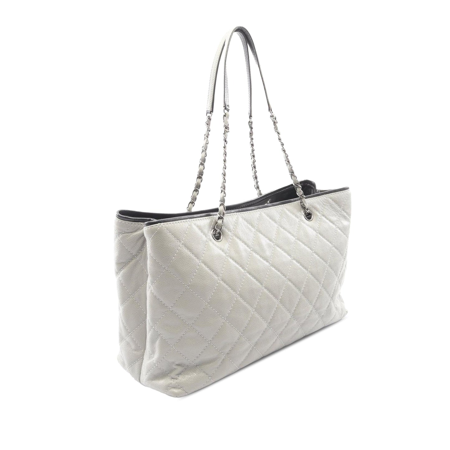 Chanel Quilted Caviar Shopping Tote