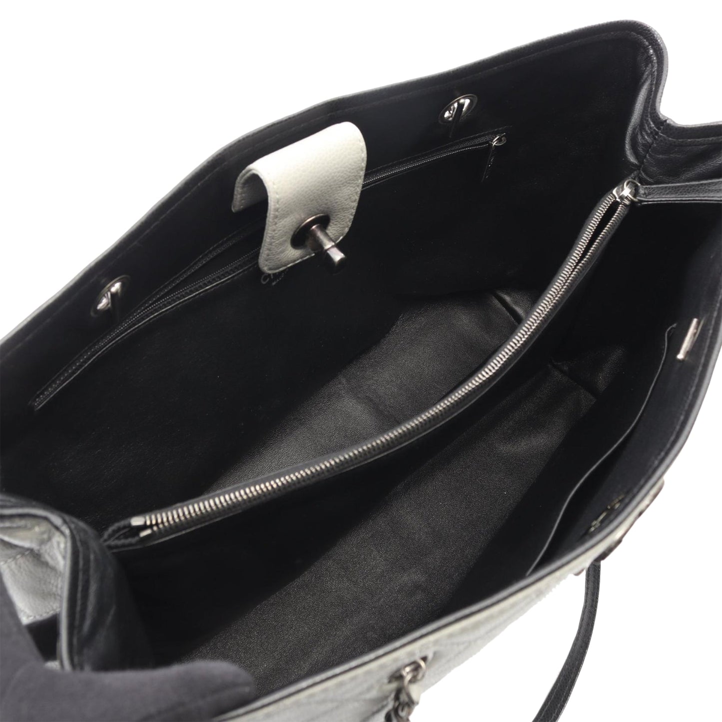 Chanel Quilted Caviar Shopping Tote