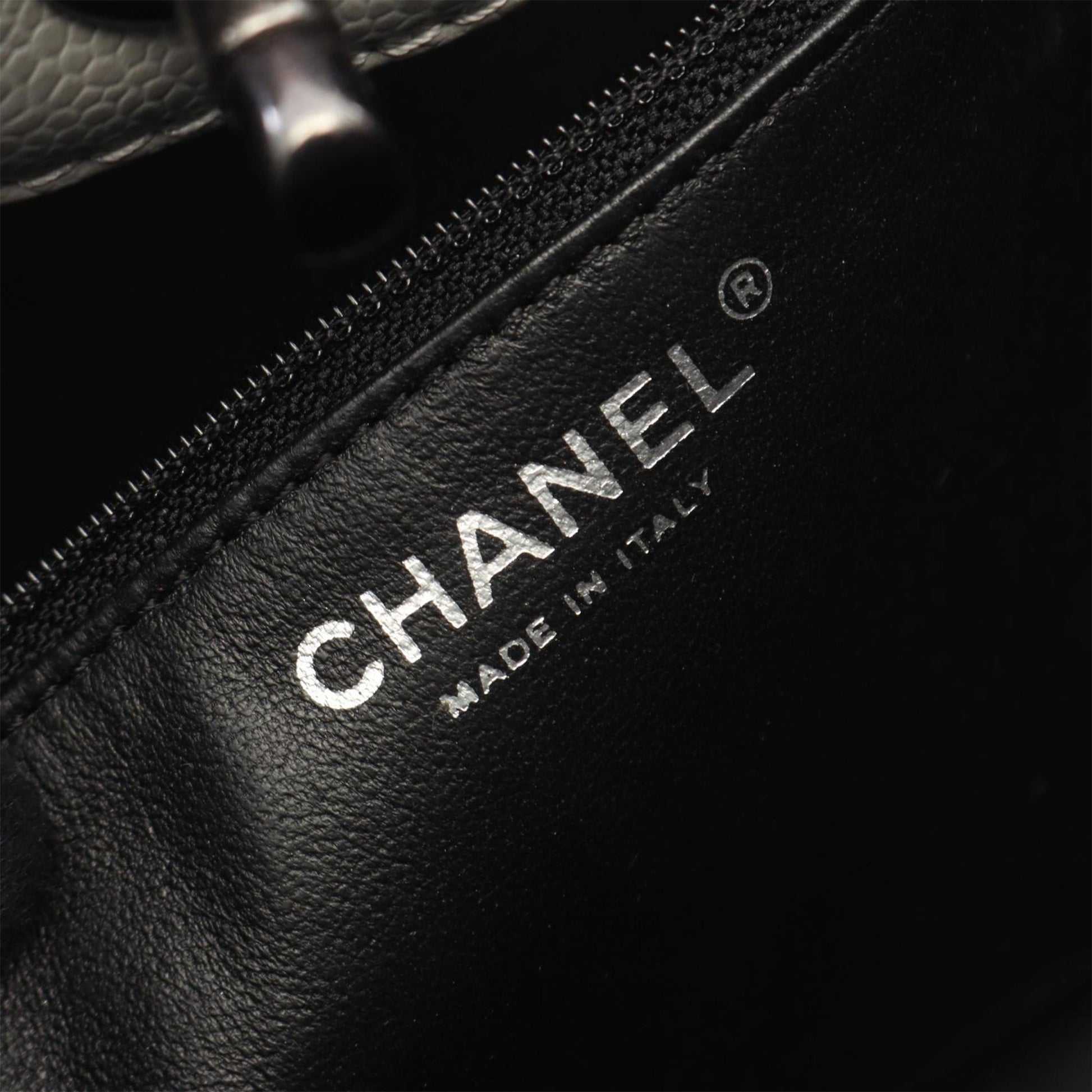 Chanel Quilted Caviar Shopping Tote