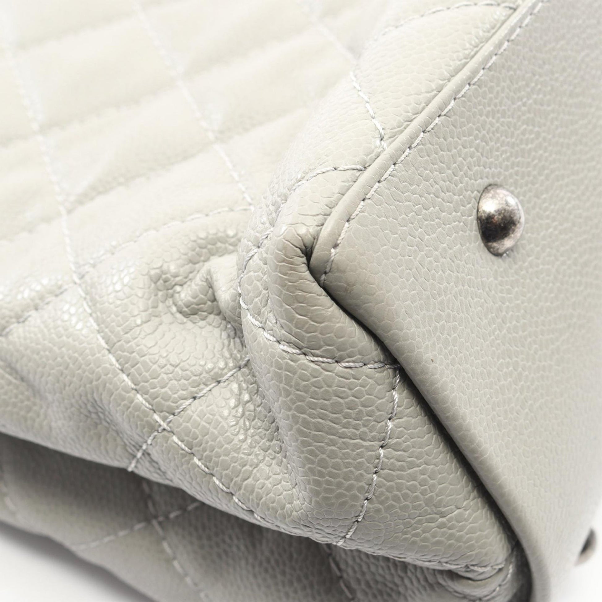 Chanel Quilted Caviar Shopping Tote