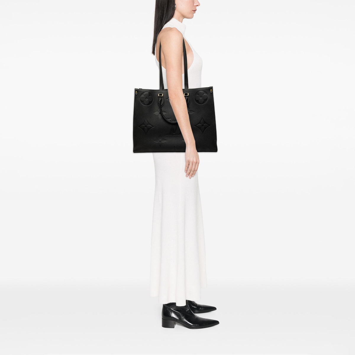 Louis Vuitton Monogram Empreinte Giant Onthego GM — Black
