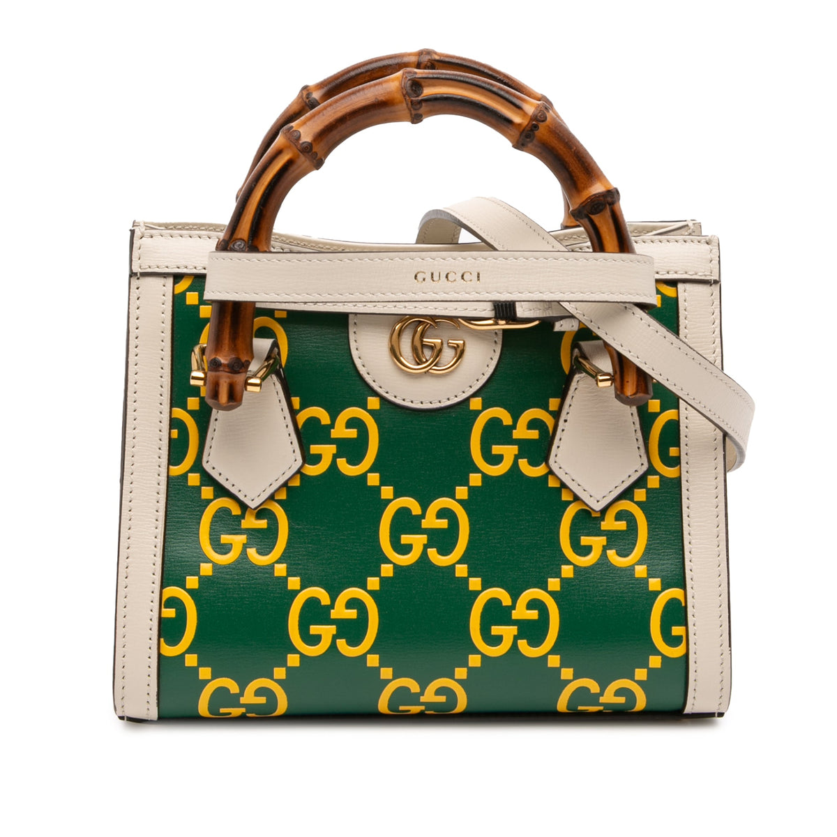 Gucci Mini GG Calfskin Bamboo Diana Satchel