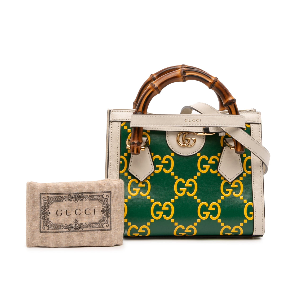 Gucci Mini GG Calfskin Bamboo Diana Satchel