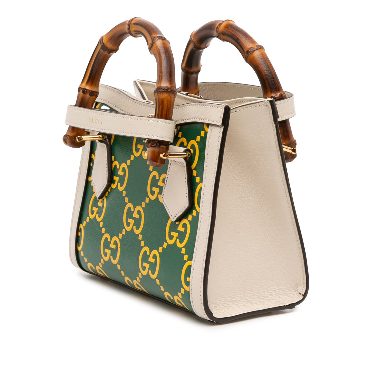 Gucci Mini GG Calfskin Bamboo Diana Satchel