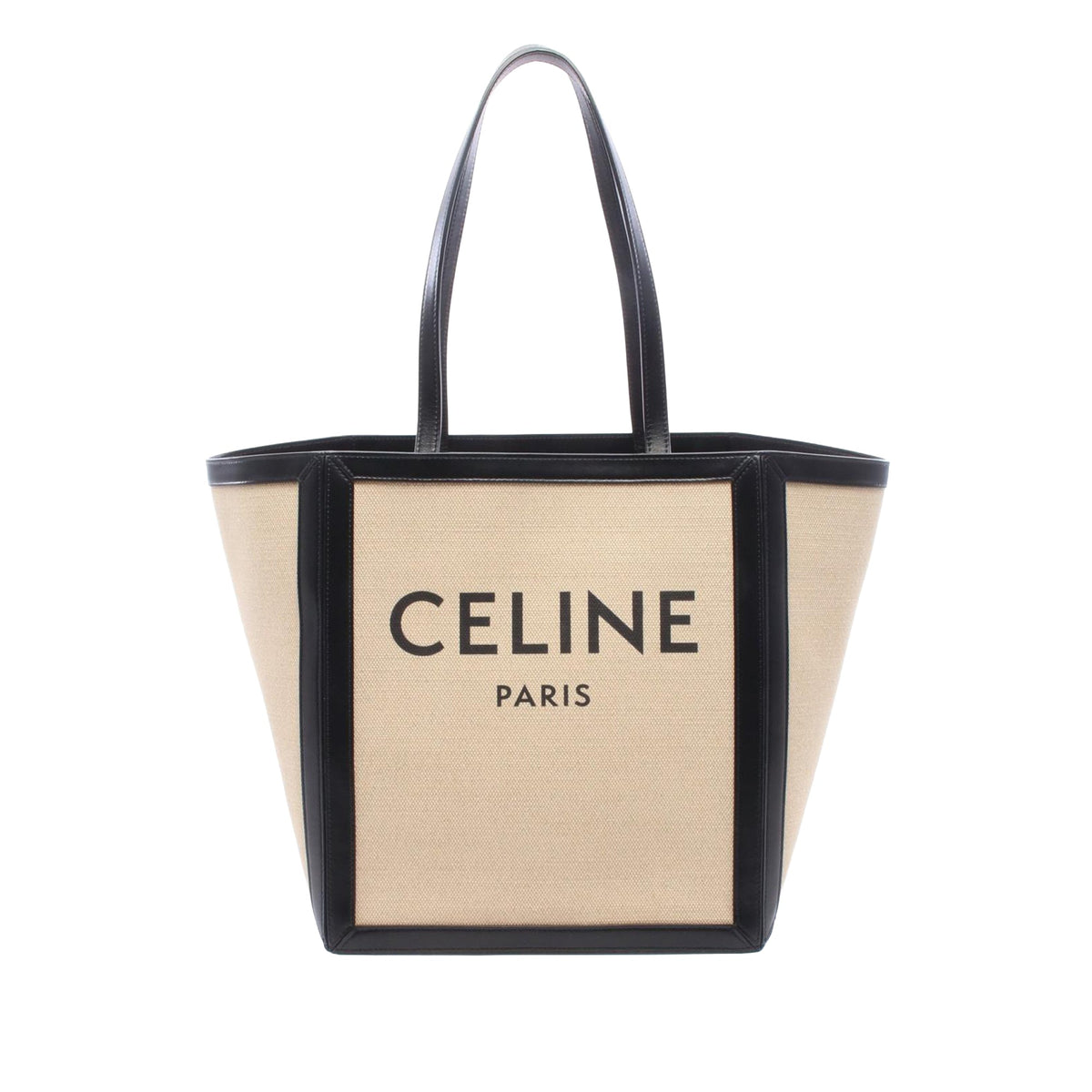 Celine Large Vertical Square Cabas Tote — Beige