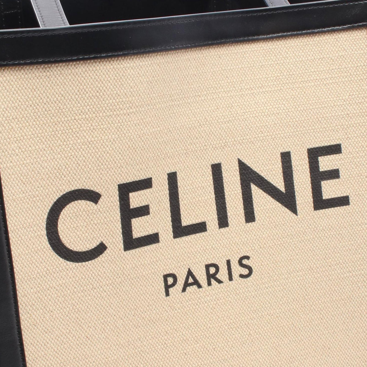 Celine Large Vertical Square Cabas Tote — Beige