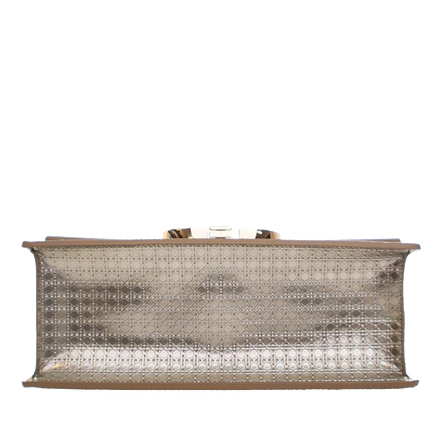 Dior Metallic Calfskin Microcannage 30 Montaigne Chain Flap