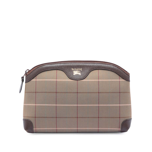Burberry Vintage Check Canvas Clutch