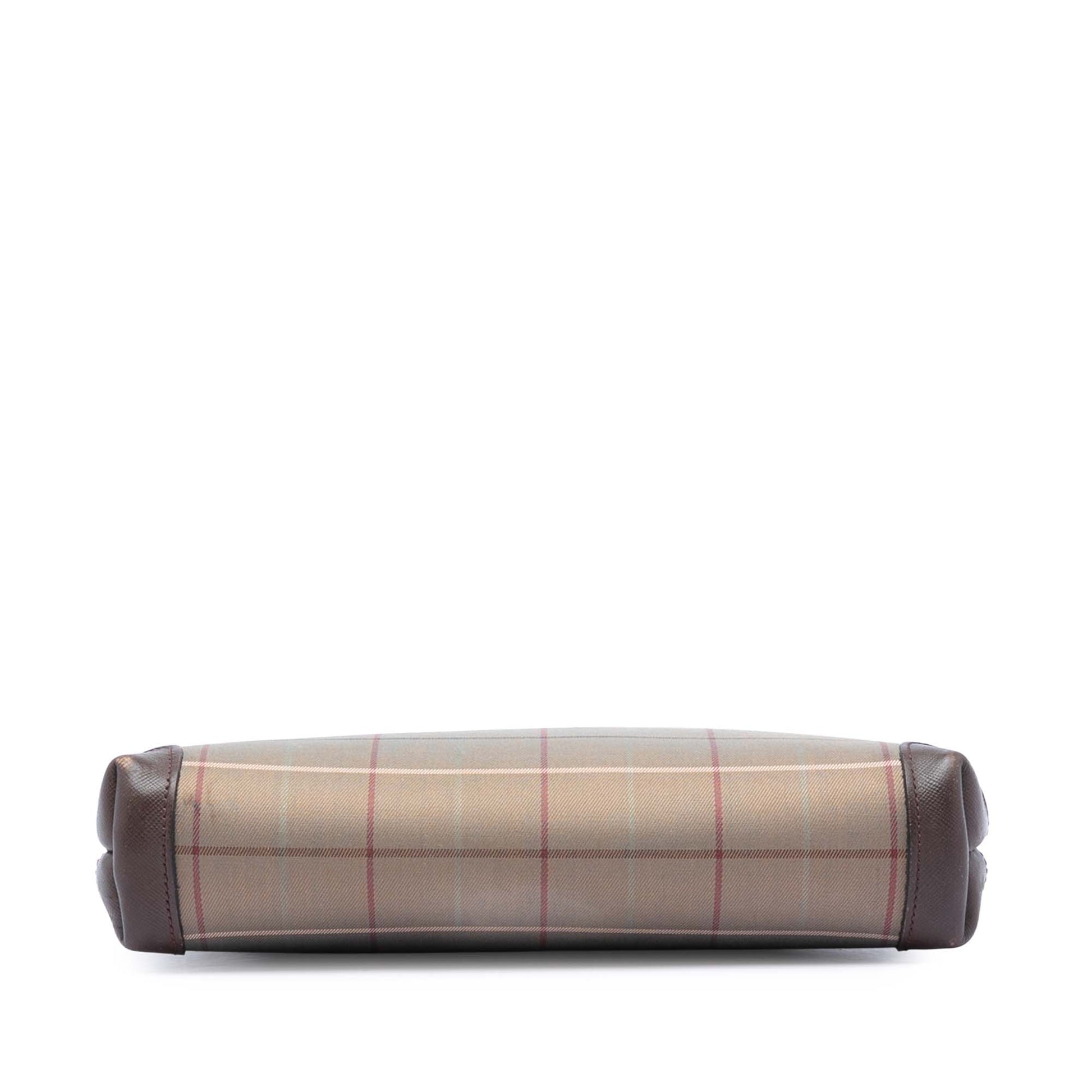 Burberry Vintage Check Canvas Clutch
