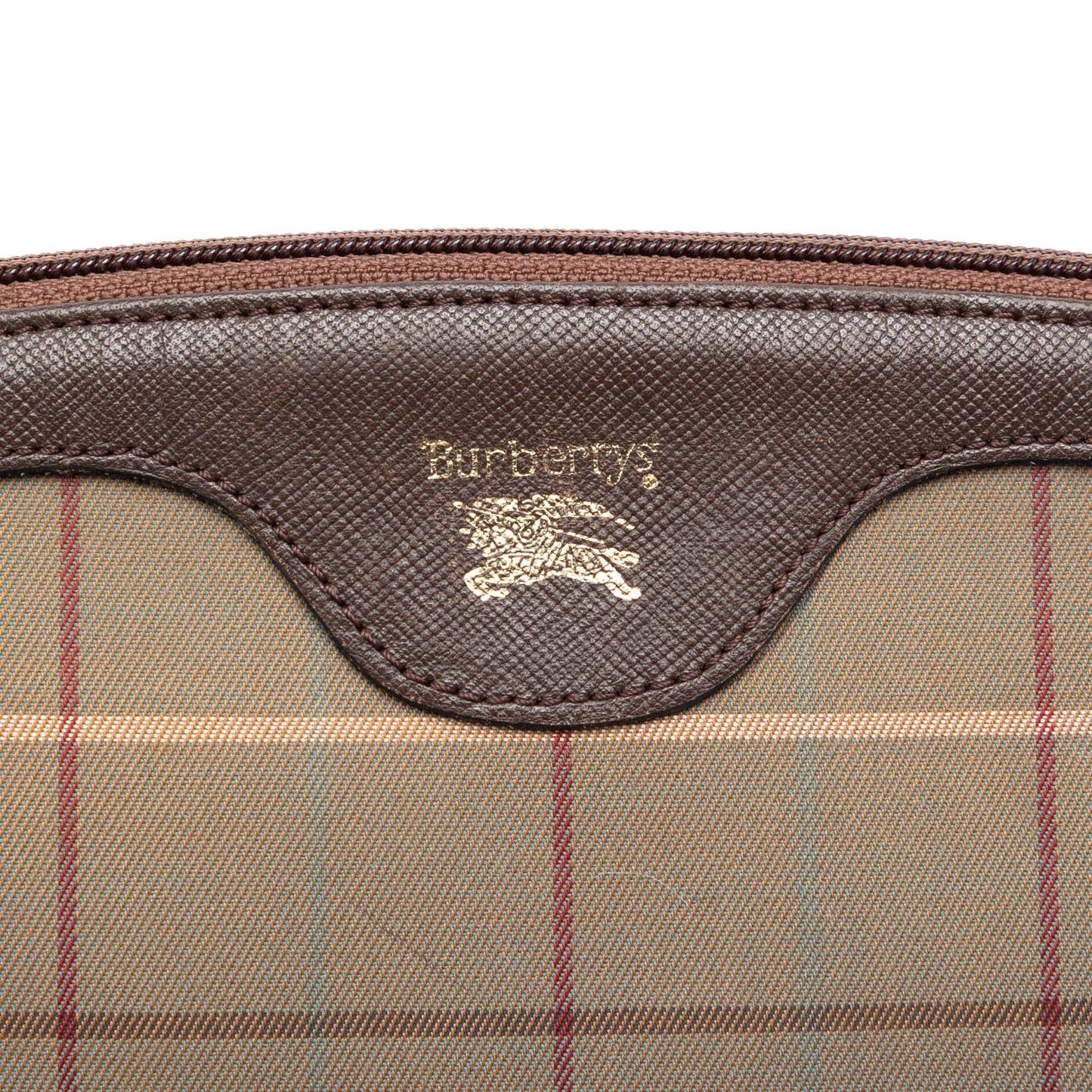 Burberry Vintage Check Canvas Clutch