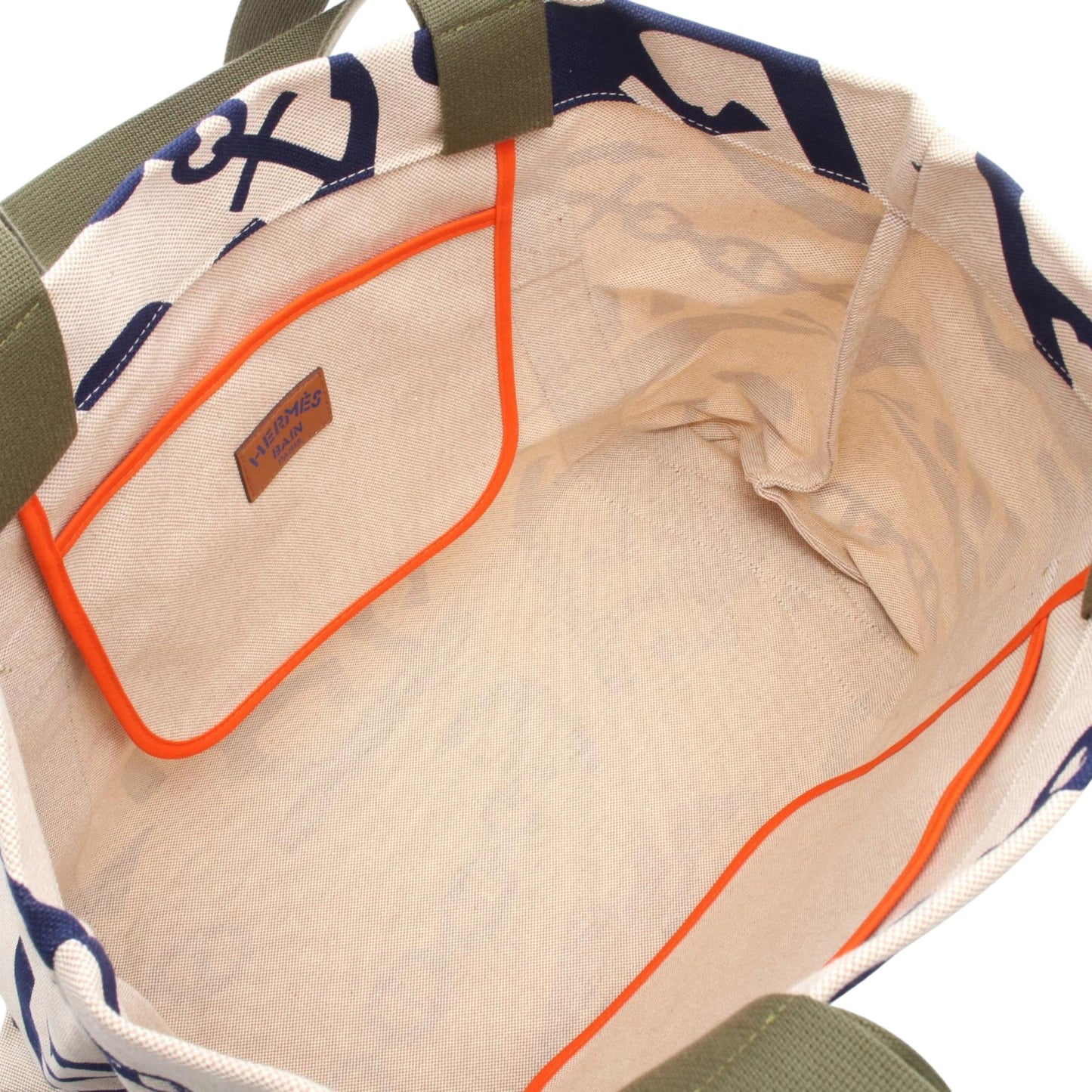 Hermès Canvas Picto de Plage Beach Bag