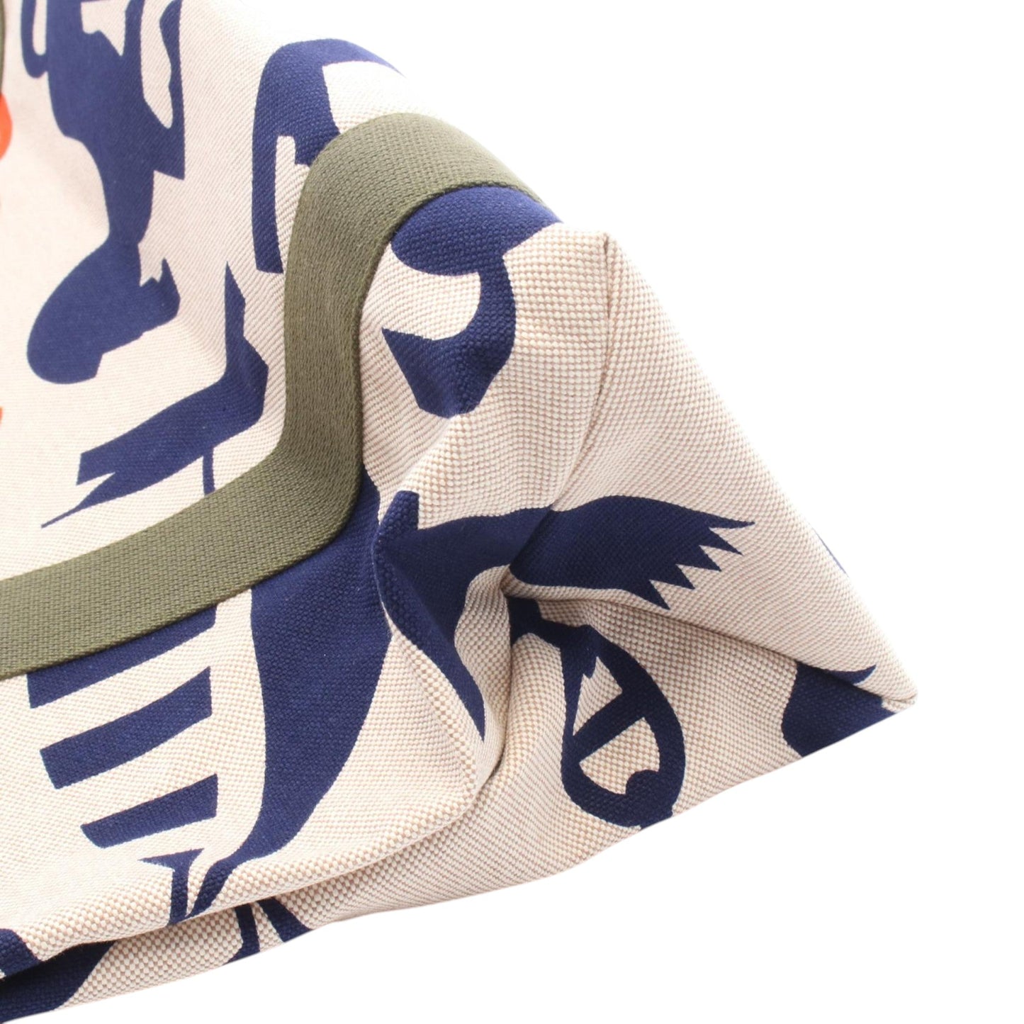Hermès Canvas Picto de Plage Beach Bag