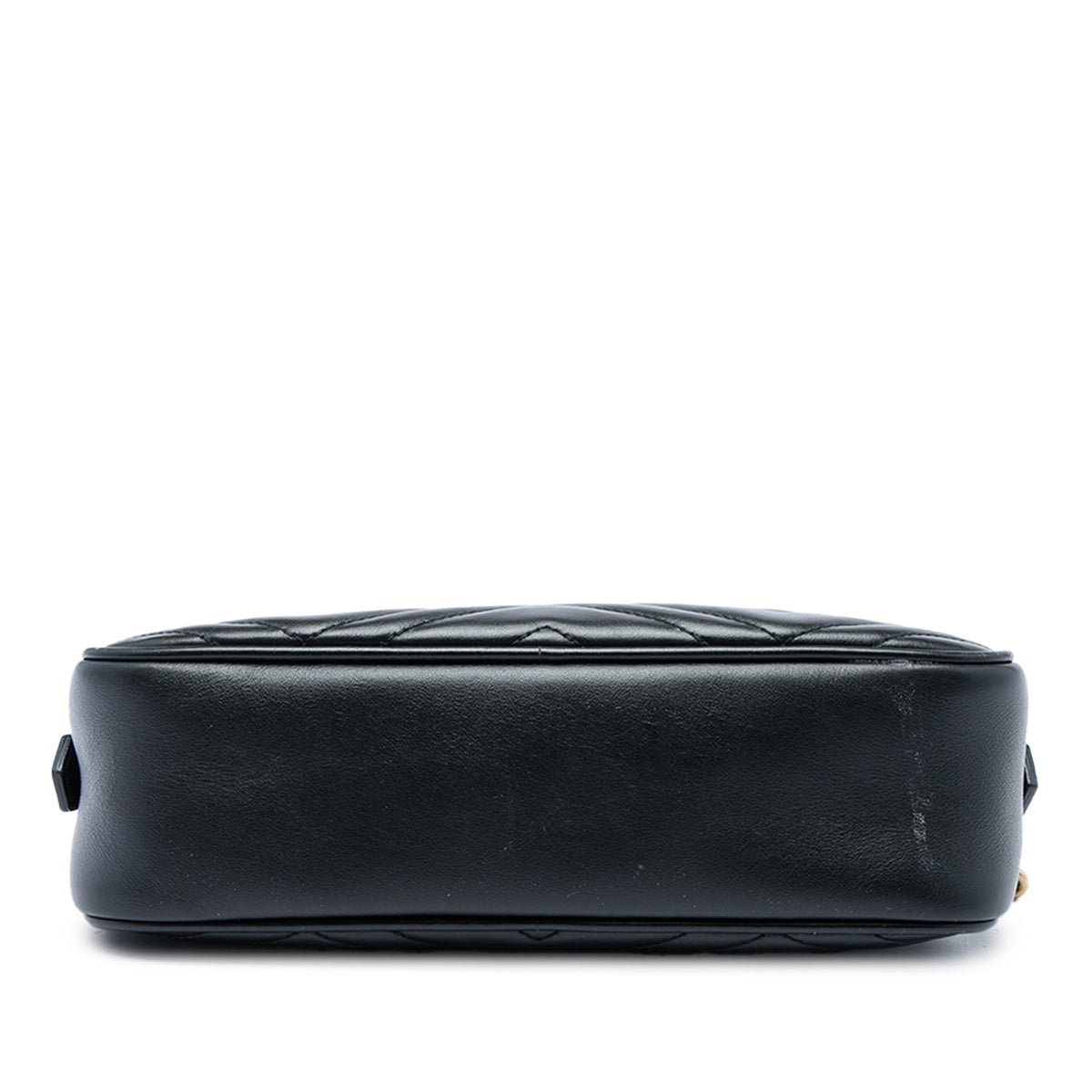 Gucci Small GG Marmont Matelasse Calfskin Crossbody — Black