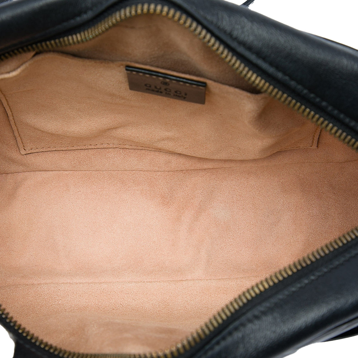 Gucci Small GG Marmont Matelasse Calfskin Crossbody — Black