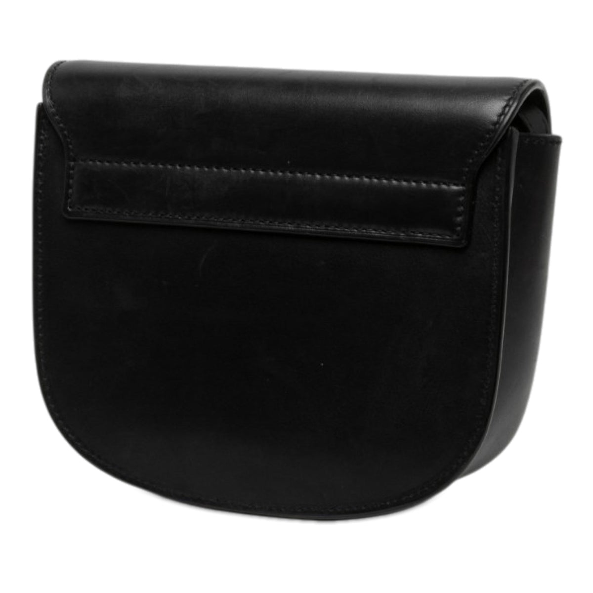Saint Laurent Small Leather Monogram Kaia Crossbody — Black