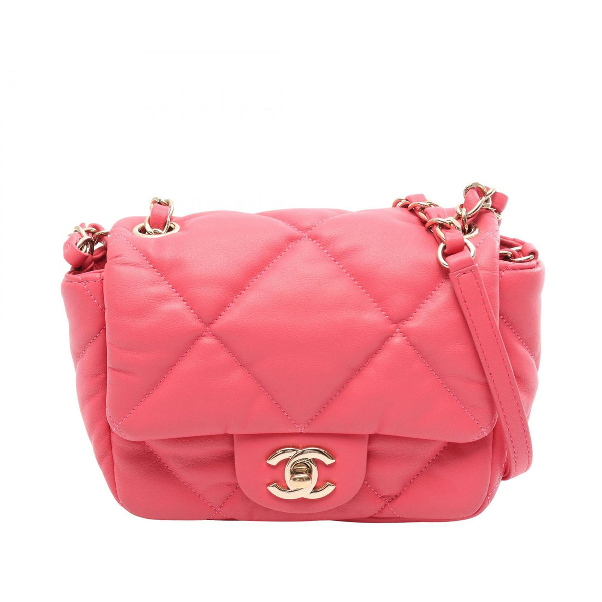 Chanel CC Quilted Lambskin Single Flap
