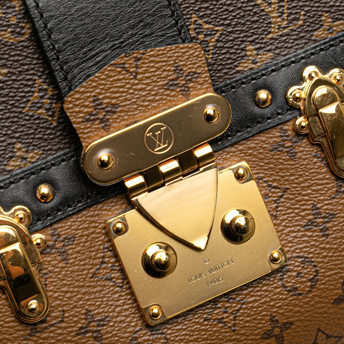 Louis Vuitton Monogram Reverse Trunk Clutch
