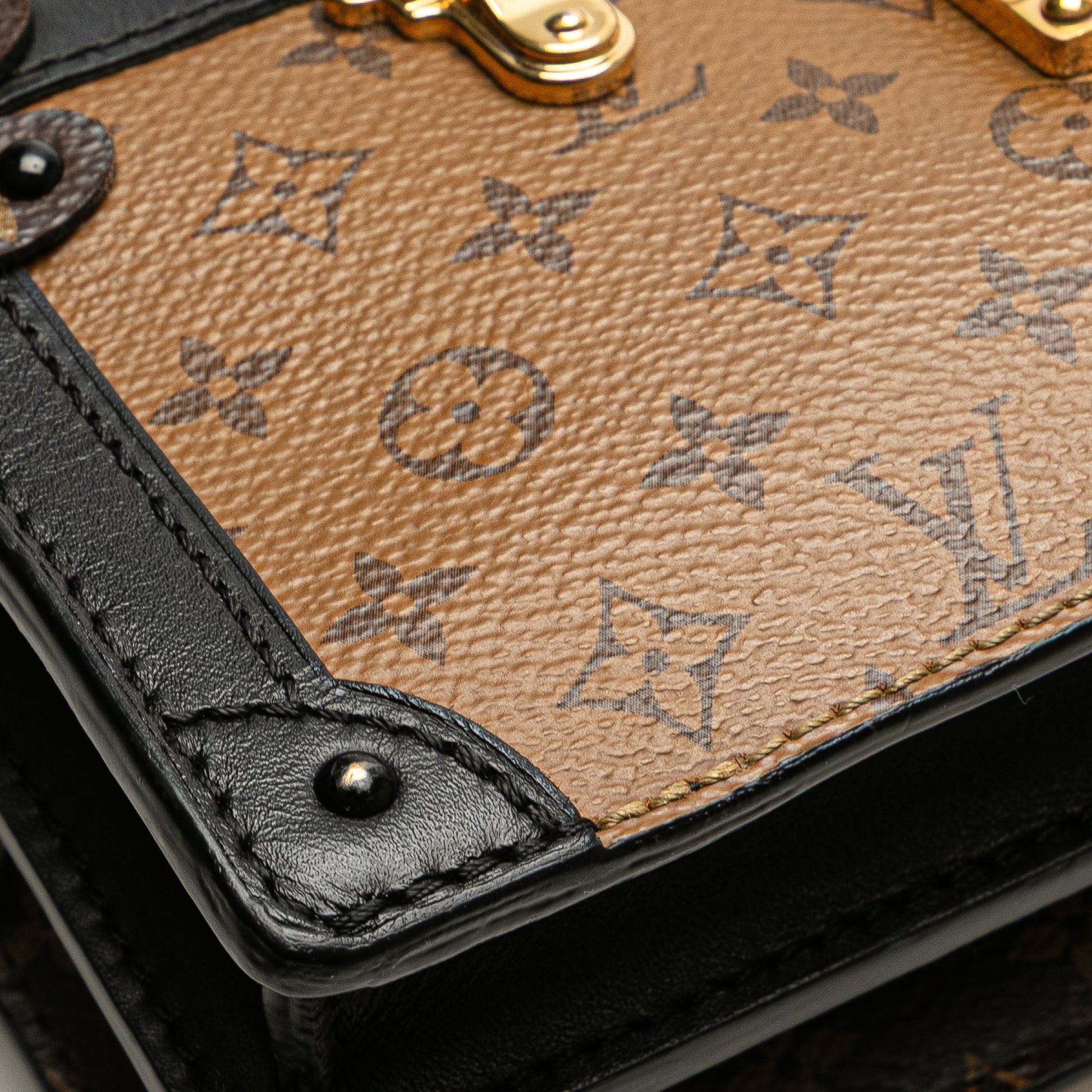 Louis Vuitton Monogram Reverse Trunk Clutch