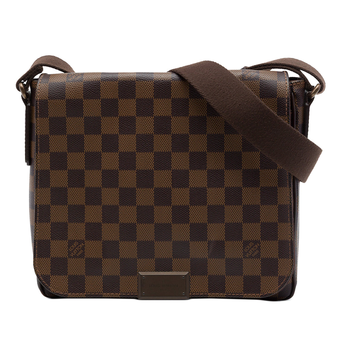 Louis Vuitton Damier Ebene District PM — Brown