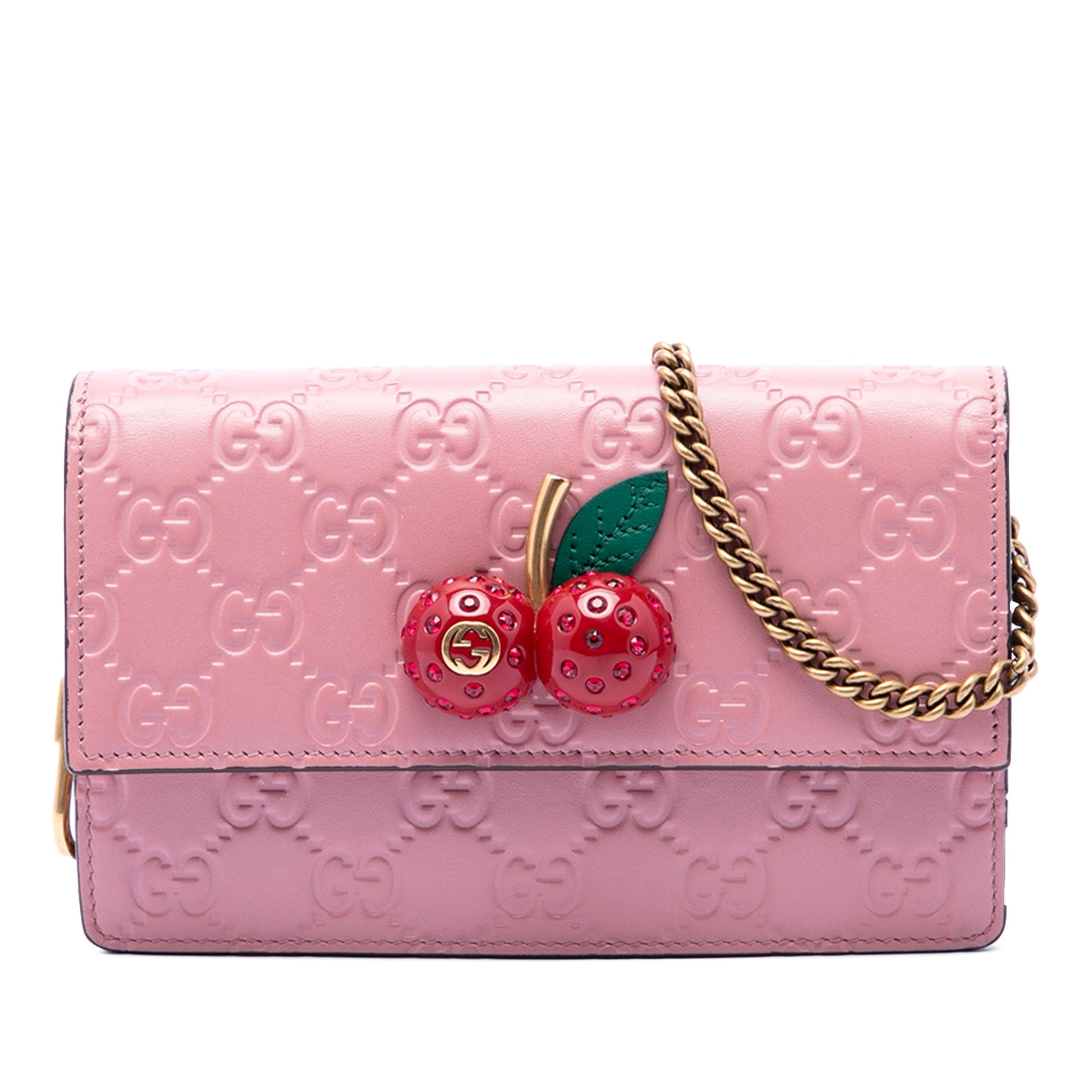 Gucci Mini Guccissima Cherry Crossbody